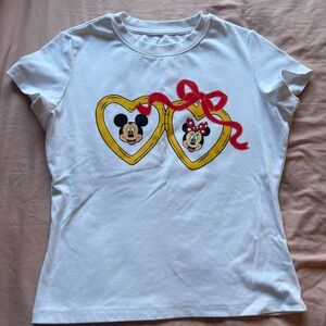 Disney Mickey and Minnie locket baby tee
